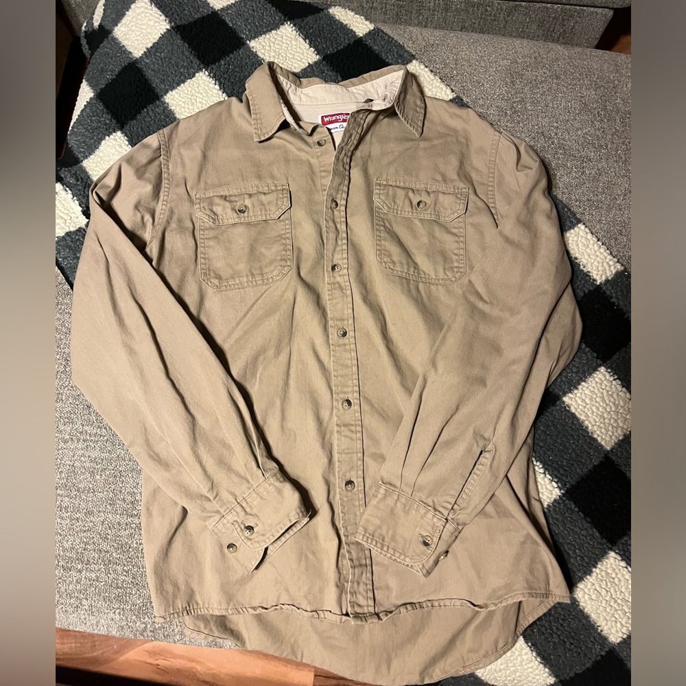 Wrangler Men's Light Brown Shirt Jacket